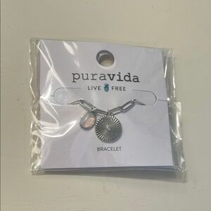 Pura Vida Silver Paperclip Chain Bracelet with Charms
